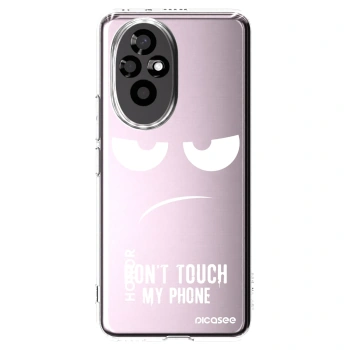 Picasee διαφανής θήκη σιλικόνης Honor 200 5G - Don't Touch My Phone