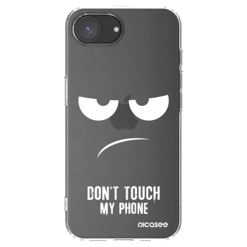 Picasee διαφανής θήκη σιλικόνης Apple iPhone 16e - Don't Touch My Phone