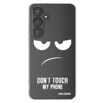 Picasee διαφανής θήκη σιλικόνης Samsung Galaxy S24 FE S721B - Don't Touch My Phone