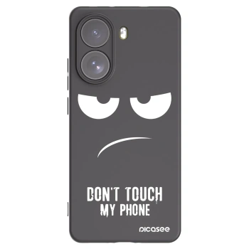 Picasee Μαύρη θήκη σιλικόνης για Xiaomi Poco X7 - Don't Touch My Phone