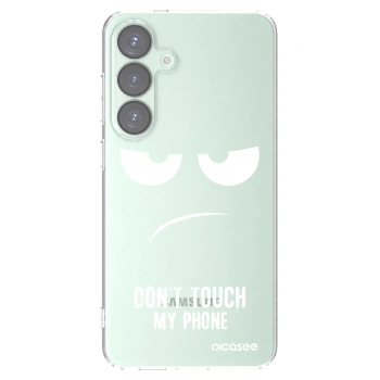 Picasee διαφανής θήκη σιλικόνης Samsung Galaxy S25+ 5G - Don't Touch My Phone