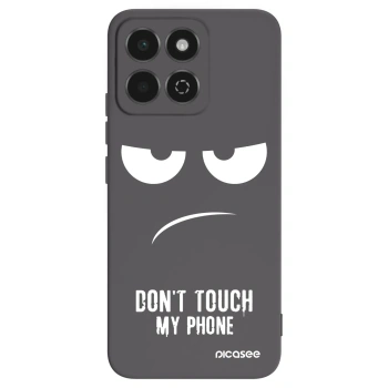 Picasee Μαύρη θήκη σιλικόνης για Honor 200 Smart 5G - Don't Touch My Phone