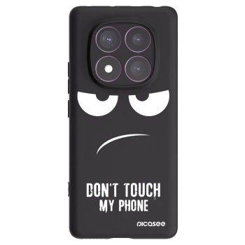 Picasee Μαύρη θήκη σιλικόνης για Xiaomi Redmi Note 14 Pro 4G - Don't Touch My Phone