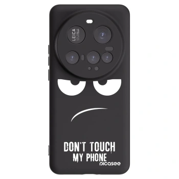Picasee Μαύρη θήκη σιλικόνης για Xiaomi 15 Ultra - Don't Touch My Phone