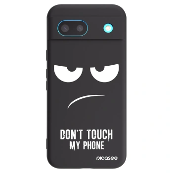 Picasee Μαύρη θήκη σιλικόνης για Google Pixel 8 - Don't Touch My Phone