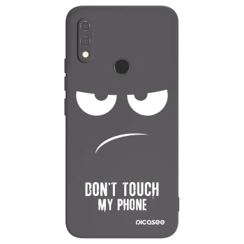 Picasee Μαύρη θήκη σιλικόνης για Xiaomi Redmi Note 7 - Don't Touch My Phone