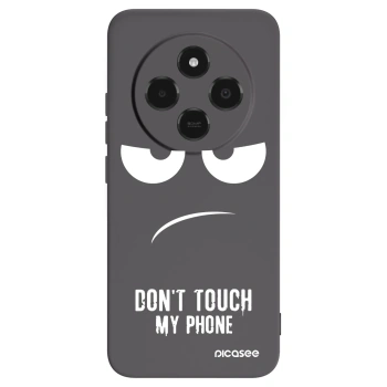 Picasee Μαύρη θήκη σιλικόνης για Xiaomi Poco C75 - Don't Touch My Phone