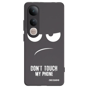 Picasee Μαύρη θήκη σιλικόνης για Vivo V50 Lite 5G - Don't Touch My Phone