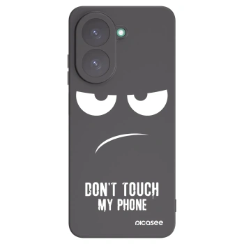 Picasee Μαύρη θήκη σιλικόνης για Xiaomi Redmi A5 - Don't Touch My Phone