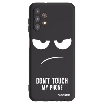 Picasee Μαύρη θήκη σιλικόνης για Samsung Galaxy A13 5G - Don't Touch My Phone