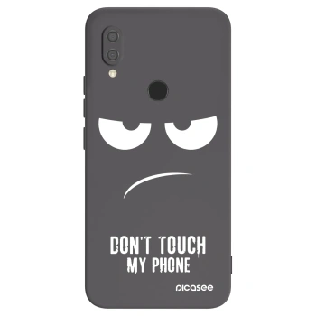 Picasee Μαύρη θήκη σιλικόνης για Xiaomi Redmi 7 - Don't Touch My Phone