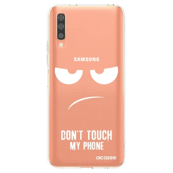 Picasee διαφανής θήκη σιλικόνης Samsung Galaxy A70 A705F - Don't Touch My Phone