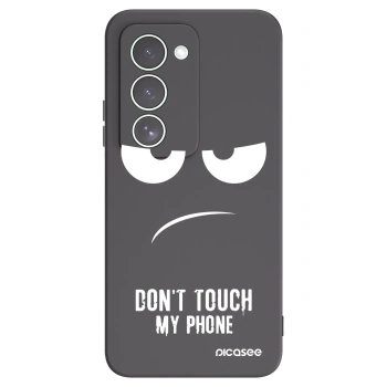 Picasee Μαύρη θήκη σιλικόνης για Xiaomi Redmi 15 5G - Don't Touch My Phone