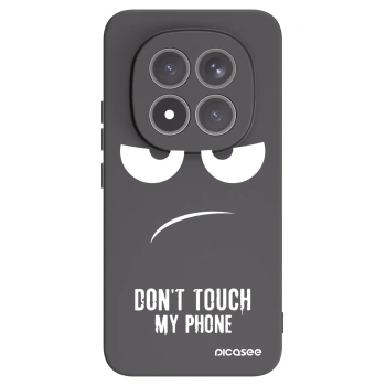 Picasee Μαύρη θήκη σιλικόνης για Xiaomi Redmi Note 15 Pro+ - Don't Touch My Phone