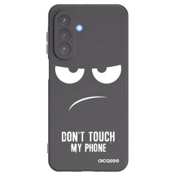 Picasee Μαύρη θήκη σιλικόνης για Samsung Galaxy A17 5G - Don't Touch My Phone