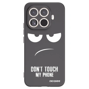 Picasee Μαύρη θήκη σιλικόνης για Xiaomi 15T Pro - Don't Touch My Phone