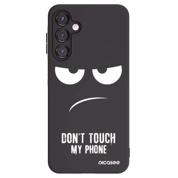Picasee Μαύρη θήκη σιλικόνης για Samsung Galaxy A16 4G - Don't Touch My Phone