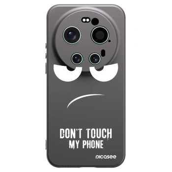 Picasee Μαύρη θήκη σιλικόνης για Xiaomi 17 Ultra - Don't Touch My Phone