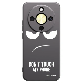 Picasee Μαύρη θήκη σιλικόνης για Honor Magic8 Lite 5G - Don't Touch My Phone