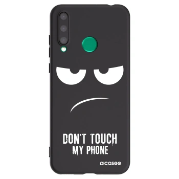 Picasee Μαύρη θήκη σιλικόνης για Honor 20 Lite - Don't Touch My Phone