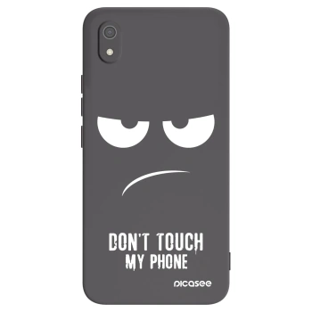 Picasee Μαύρη θήκη σιλικόνης για Xiaomi Redmi 7A - Don't Touch My Phone