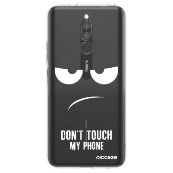 Picasee διαφανής θήκη σιλικόνης Xiaomi Redmi 8 - Don't Touch My Phone