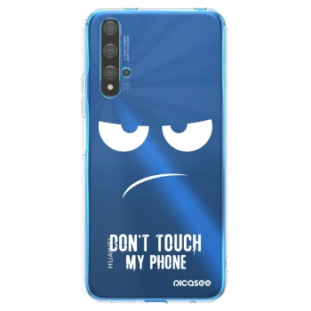 Picasee διαφανής θήκη σιλικόνης Huawei Nova 5T - Don't Touch My Phone