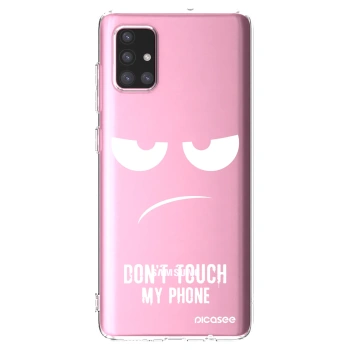 Picasee διαφανής θήκη σιλικόνης Samsung Galaxy A71 A715F - Don't Touch My Phone