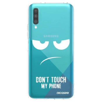 Picasee διαφανής θήκη σιλικόνης Samsung Galaxy A30s A307F - Don't Touch My Phone