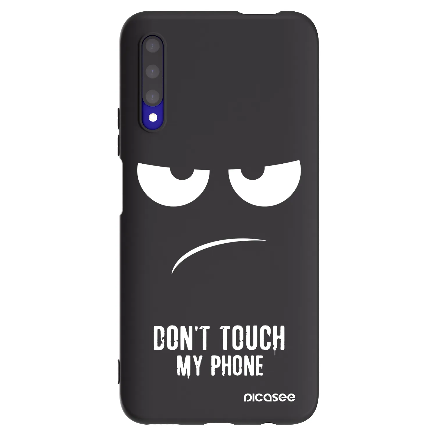 Picasee Μαύρη θήκη σιλικόνης για Honor 9X Pro - Don't Touch My Phone