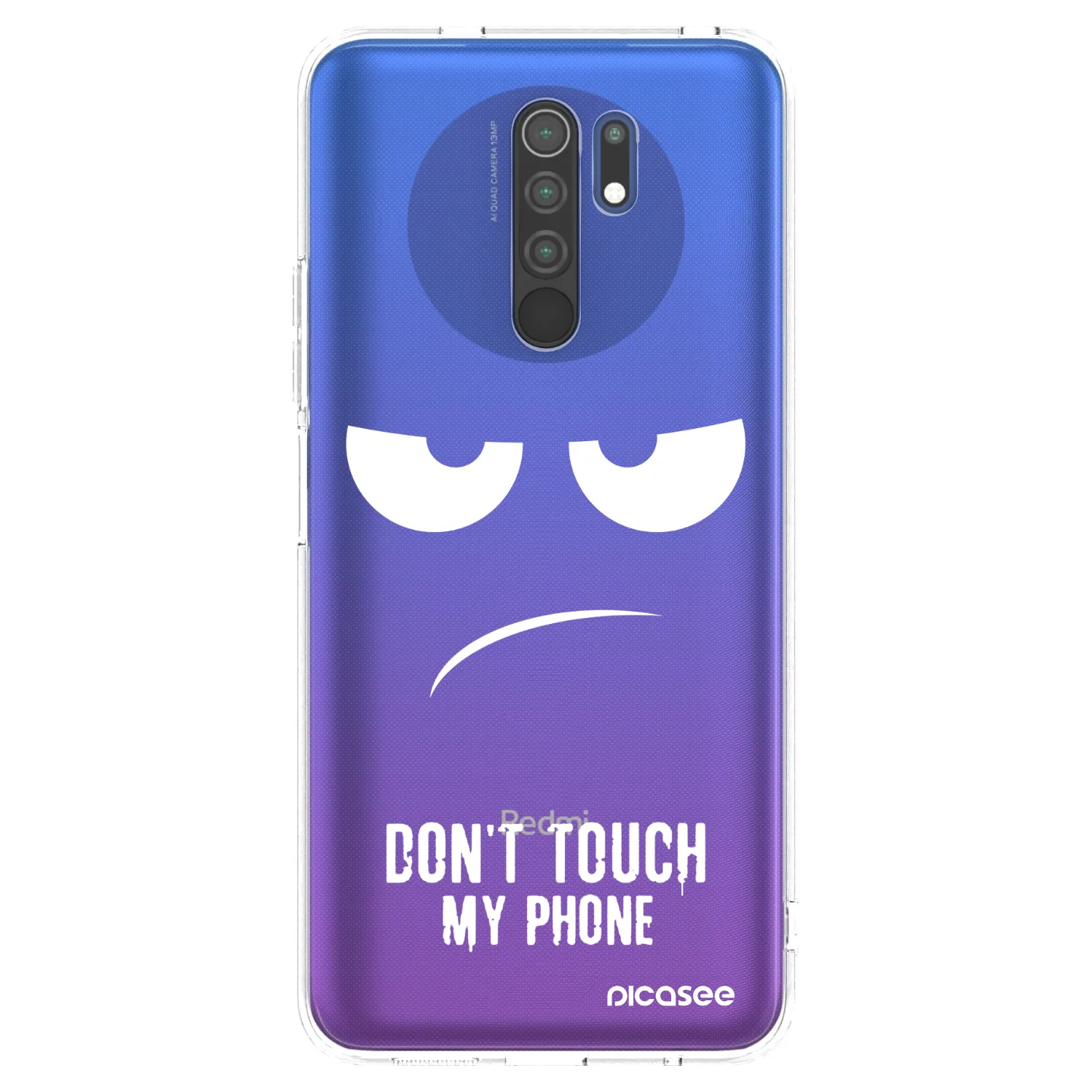 Picasee διαφανής θήκη σιλικόνης Xiaomi Redmi 9 - Don't Touch My Phone