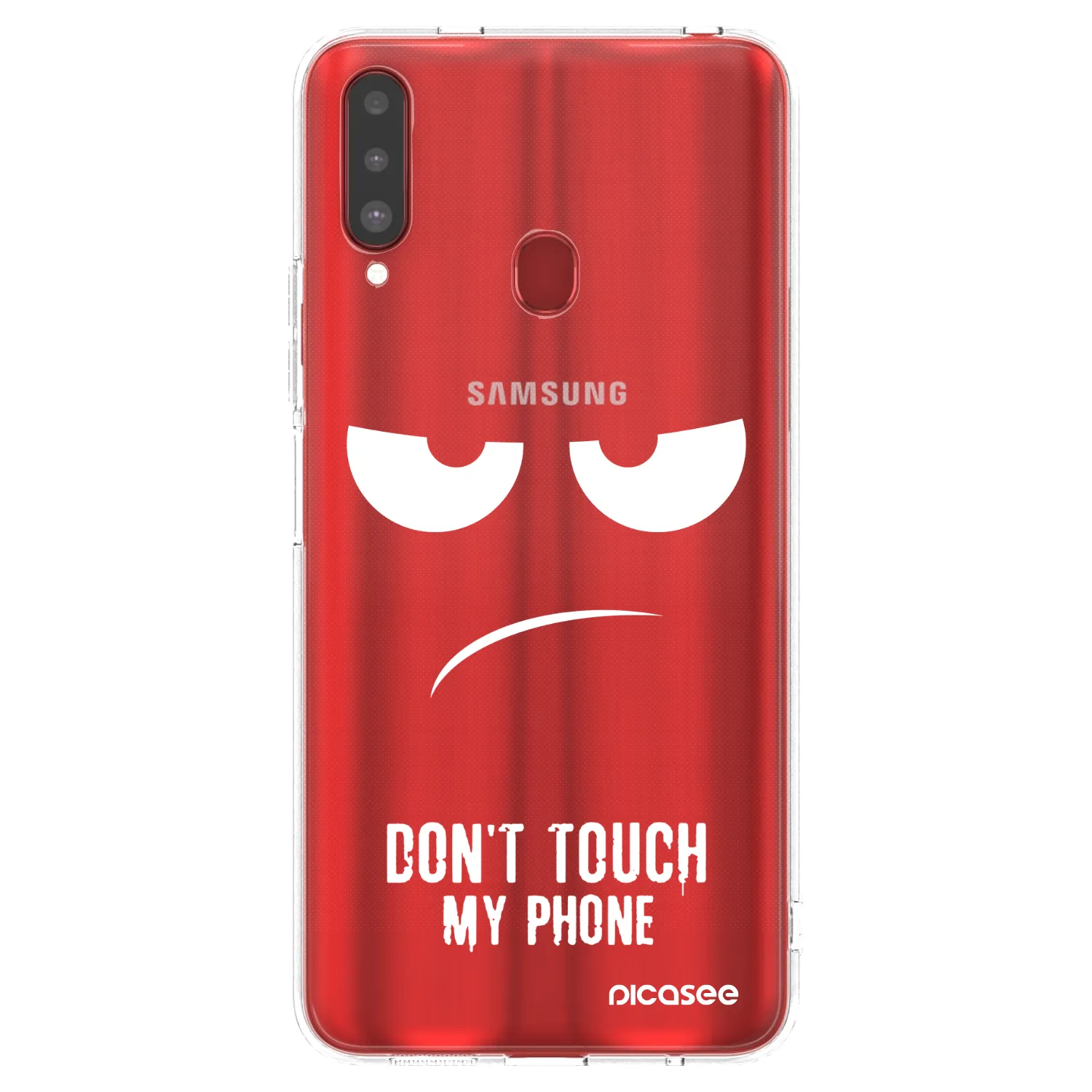 Picasee διαφανής θήκη σιλικόνης Samsung Galaxy A20s - Don't Touch My Phone