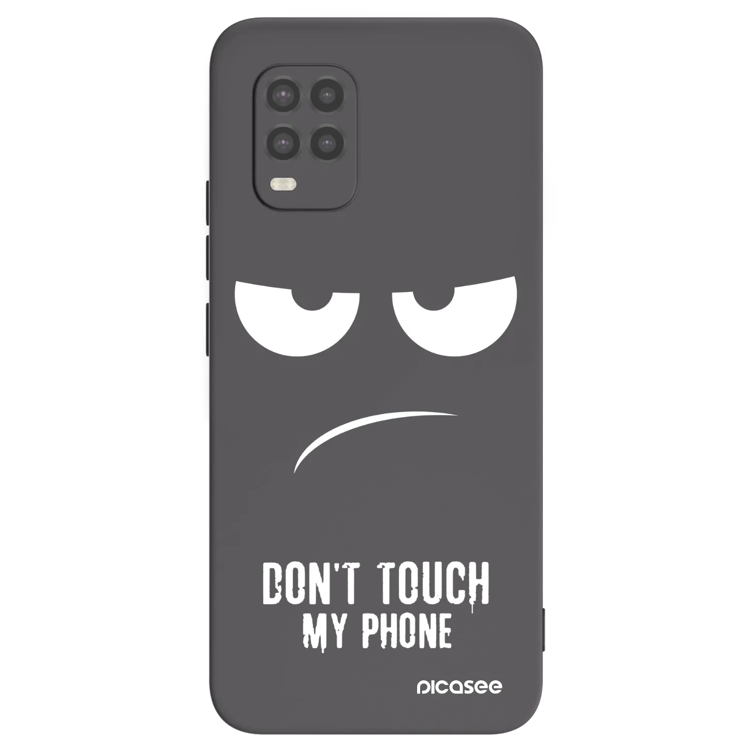 Picasee Μαύρη θήκη σιλικόνης για Xiaomi Mi 10 Lite - Don't Touch My Phone