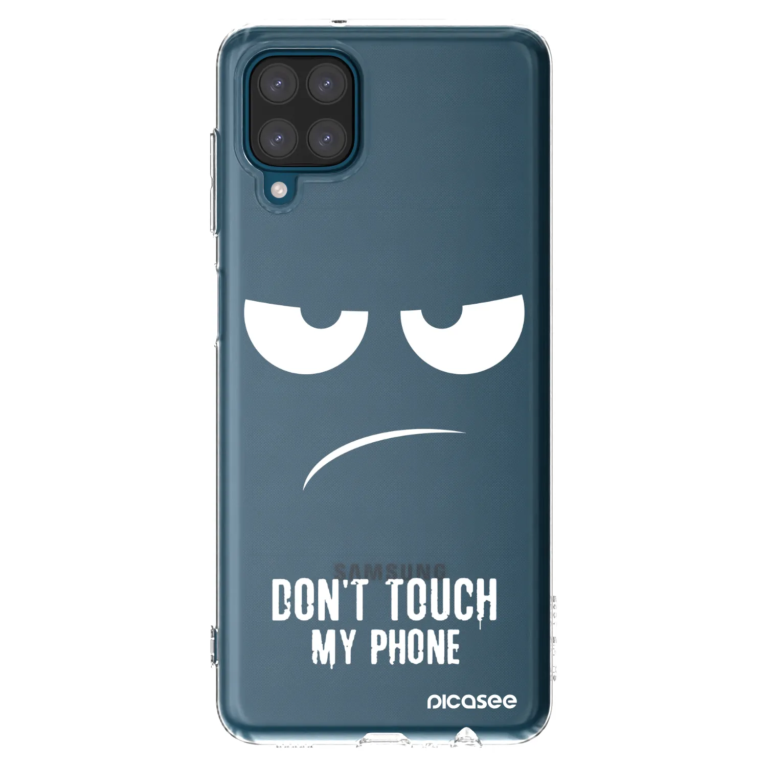 Picasee διαφανής θήκη σιλικόνης Samsung Galaxy A12 A125F - Don't Touch My Phone