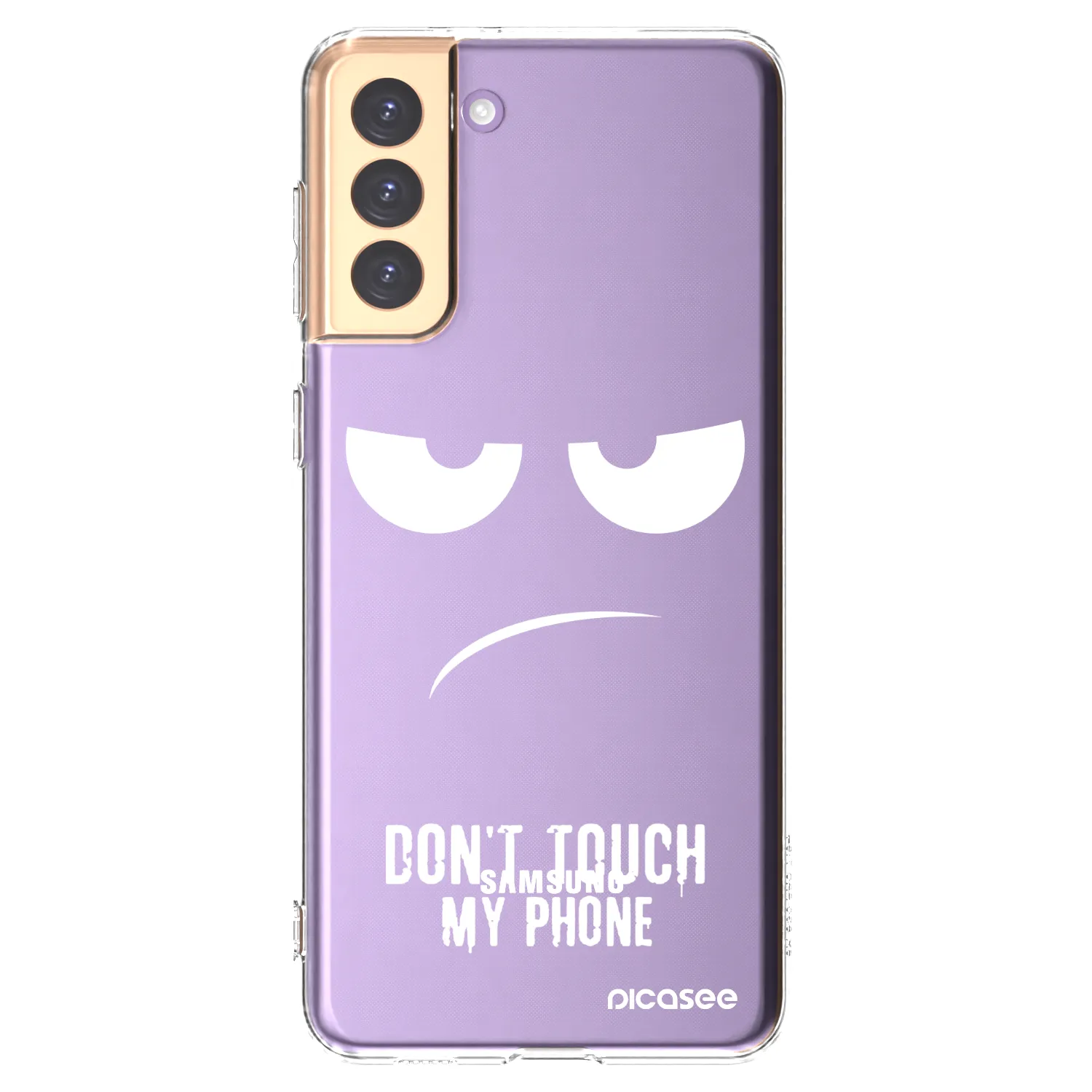 Picasee διαφανής θήκη σιλικόνης Samsung Galaxy S21+ 5G G996F - Don't Touch My Phone