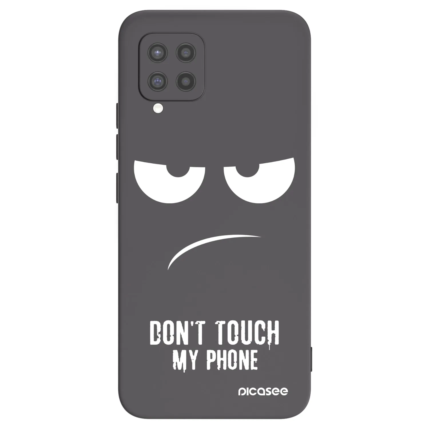 Picasee Μαύρη θήκη σιλικόνης για Samsung Galaxy A42 A426B - Don't Touch My Phone
