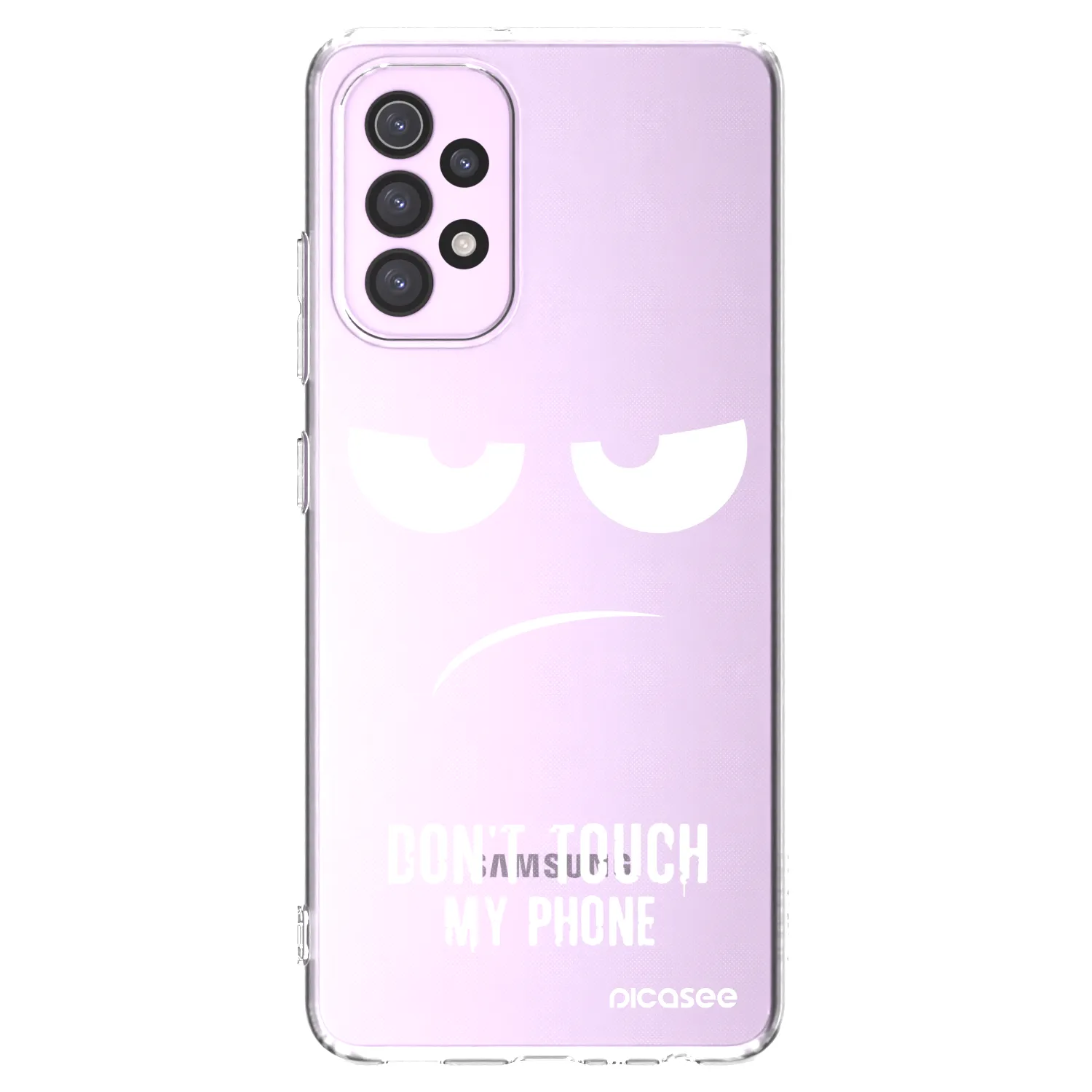 Picasee διαφανής θήκη σιλικόνης Samsung Galaxy A32 5G A326B - Don't Touch My Phone