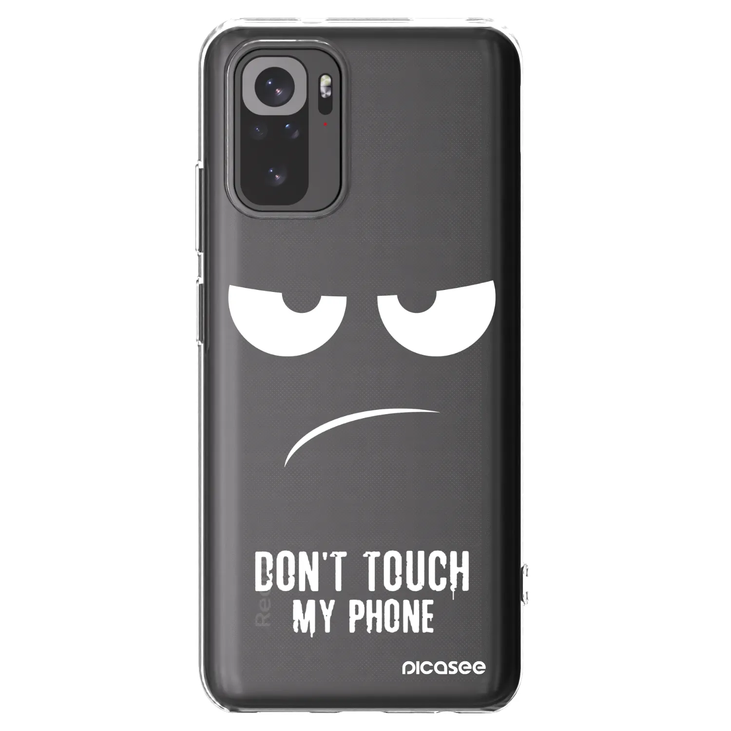 Picasee διαφανής θήκη σιλικόνης Xiaomi Redmi Note 10S - Don't Touch My Phone