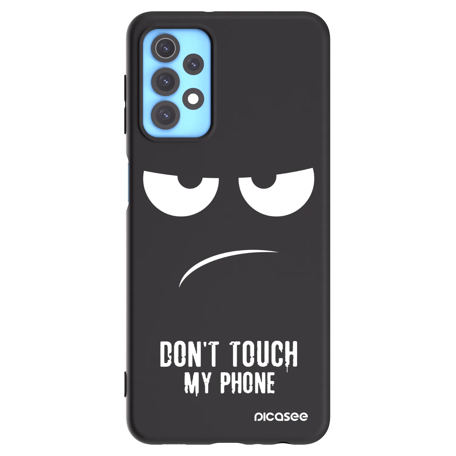 Picasee Μαύρη θήκη σιλικόνης για Samsung Galaxy A32 4G SM-A325F - Don't Touch My Phone