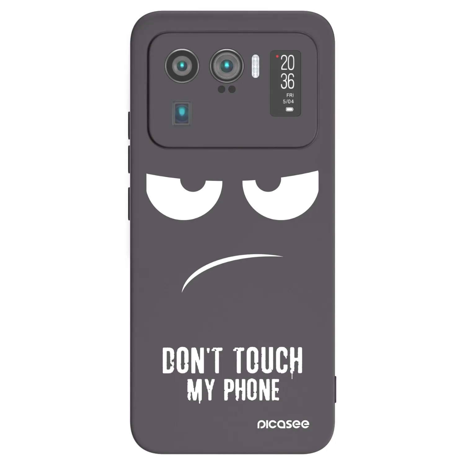 Picasee Μαύρη θήκη σιλικόνης για Xiaomi Mi 11 Ultra - Don't Touch My Phone