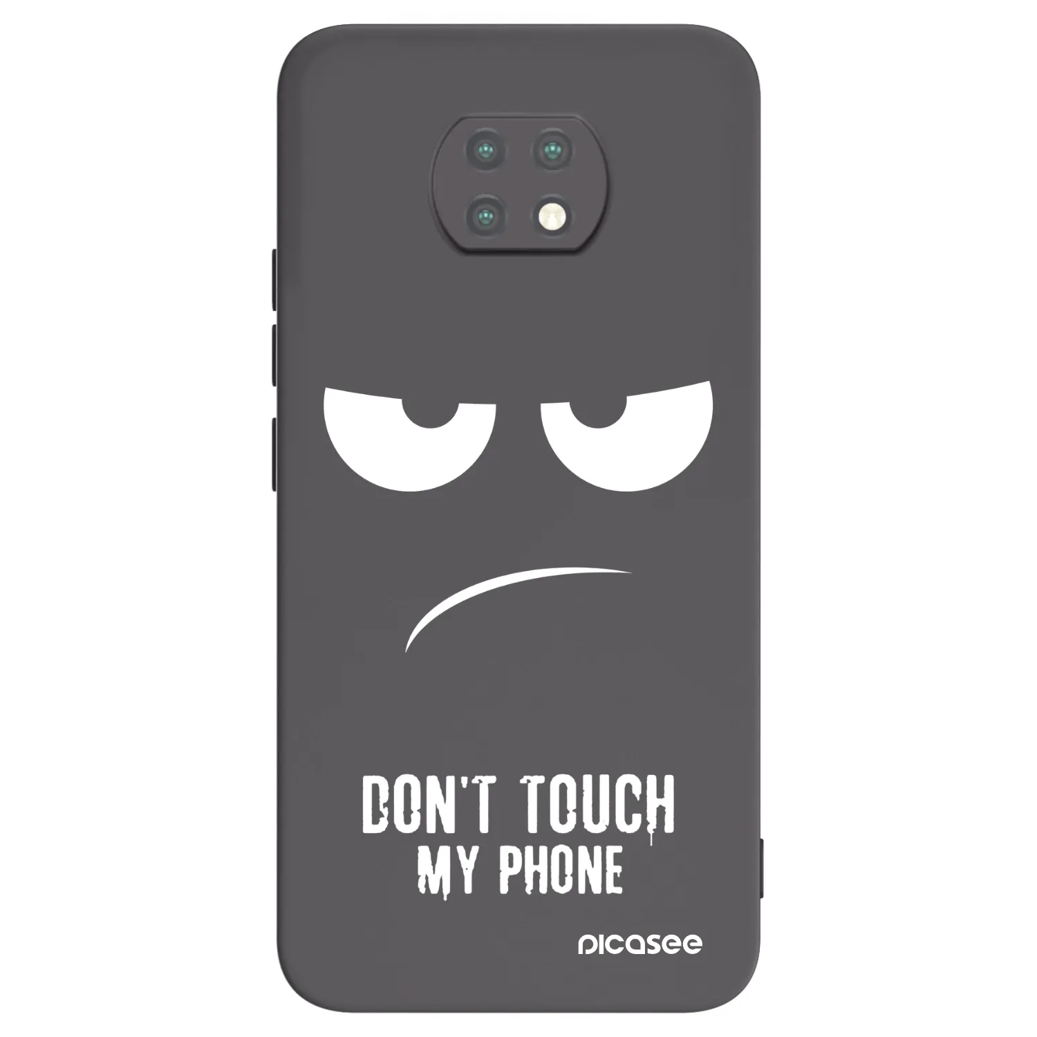 Picasee Μαύρη θήκη σιλικόνης για Xiaomi Redmi Note 9T - Don't Touch My Phone