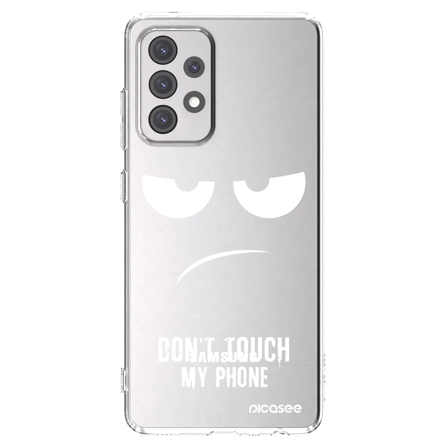 Picasee διαφανής θήκη σιλικόνης Samsung Galaxy A52s 5G A528B - Don't Touch My Phone