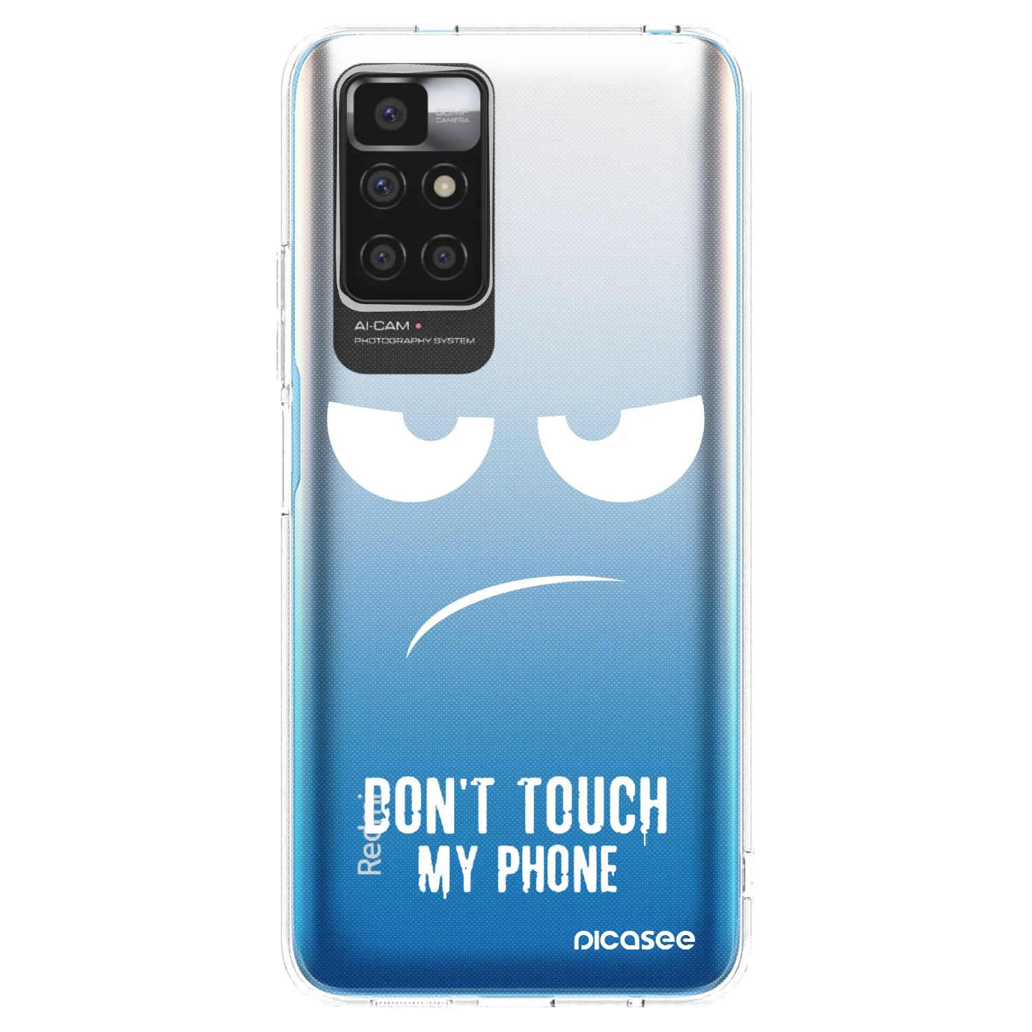 Picasee διαφανής θήκη σιλικόνης Xiaomi Redmi 10 - Don't Touch My Phone