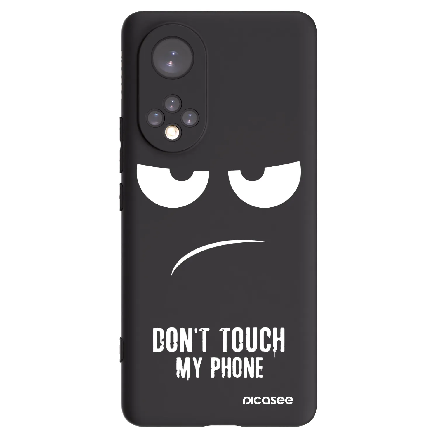 Picasee Μαύρη θήκη σιλικόνης για Honor 50 5G - Don't Touch My Phone