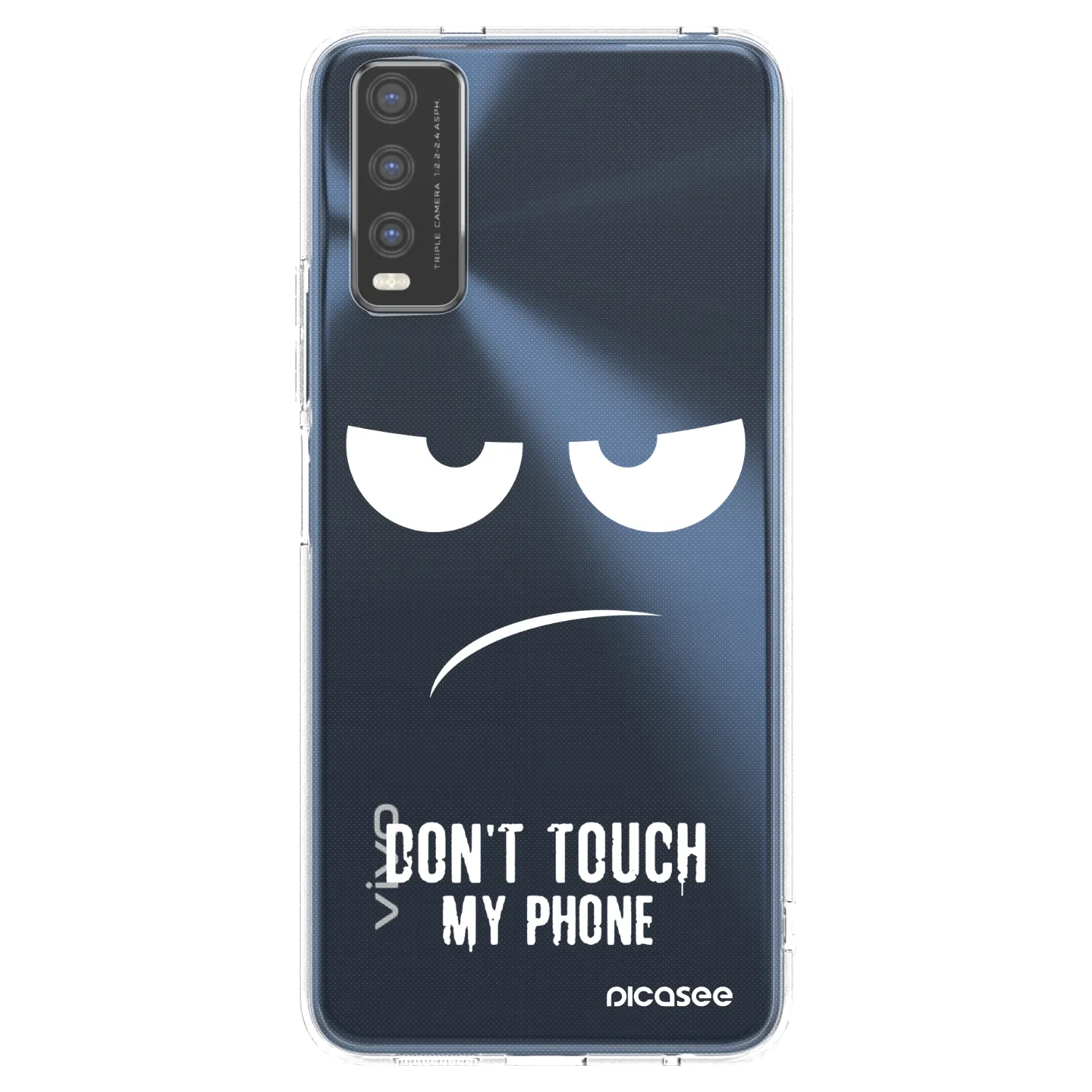Picasee διαφανής θήκη σιλικόνης Vivo Y20s - Don't Touch My Phone