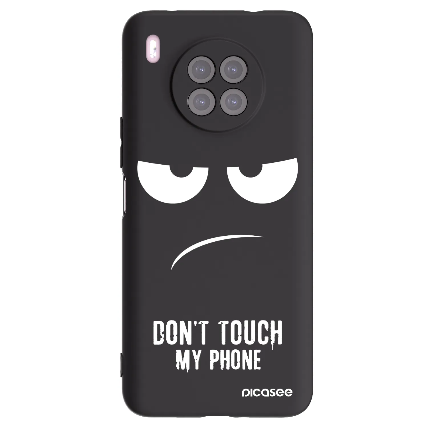 Picasee Μαύρη θήκη σιλικόνης για Huawei Nova 8i - Don't Touch My Phone