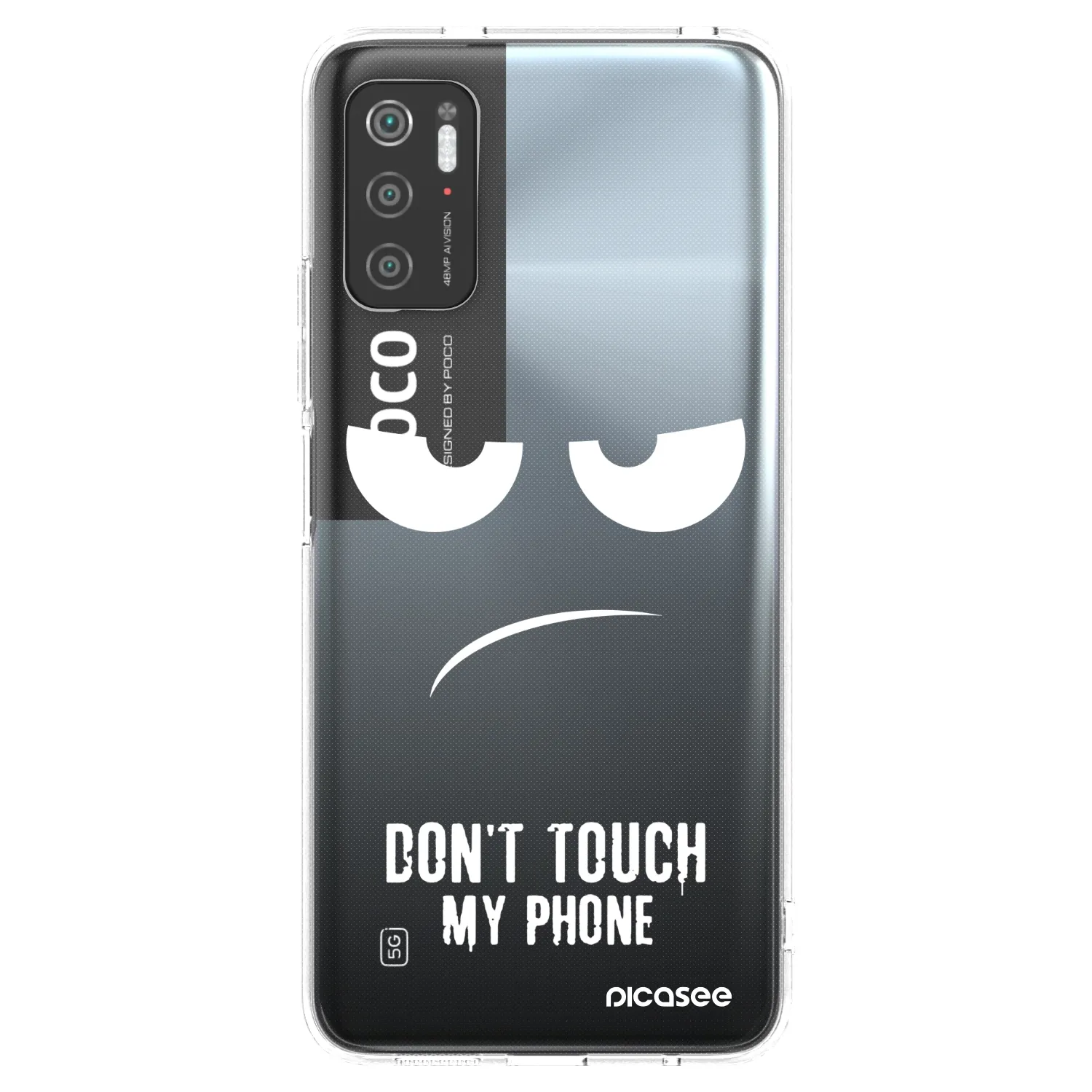 Picasee διαφανής θήκη σιλικόνης Xiaomi Poco M3 Pro 5G - Don't Touch My Phone