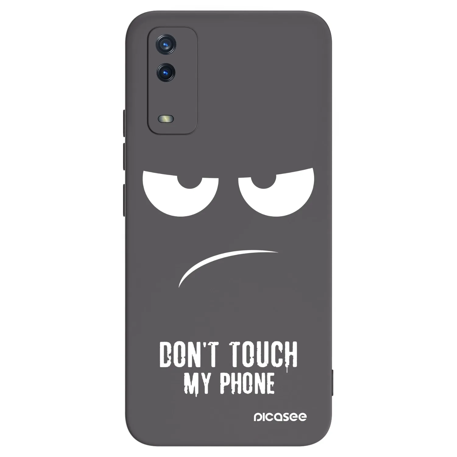 Picasee Μαύρη θήκη σιλικόνης για Vivo Y11s - Don't Touch My Phone