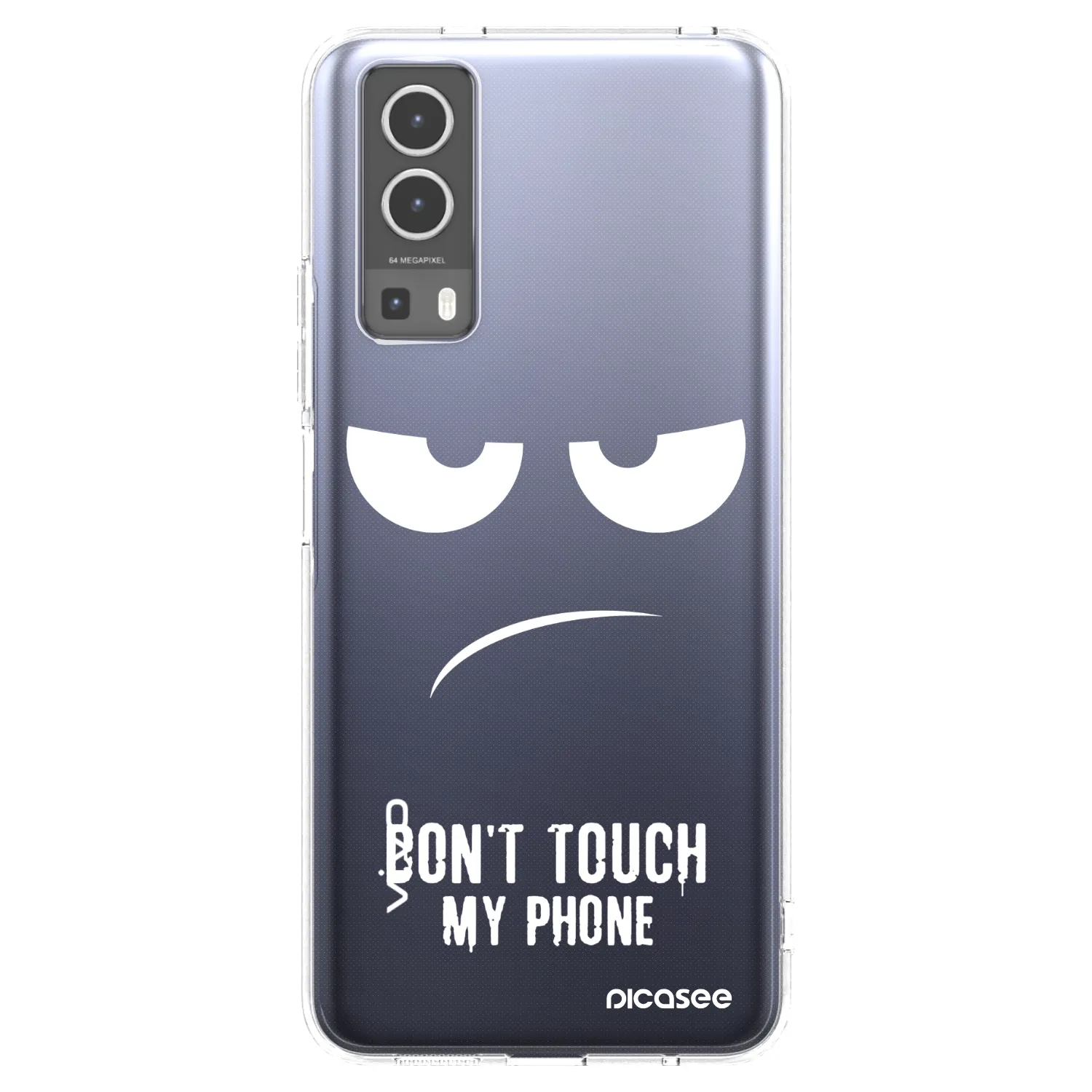 Picasee διαφανής θήκη σιλικόνης Vivo Y72 5G - Don't Touch My Phone