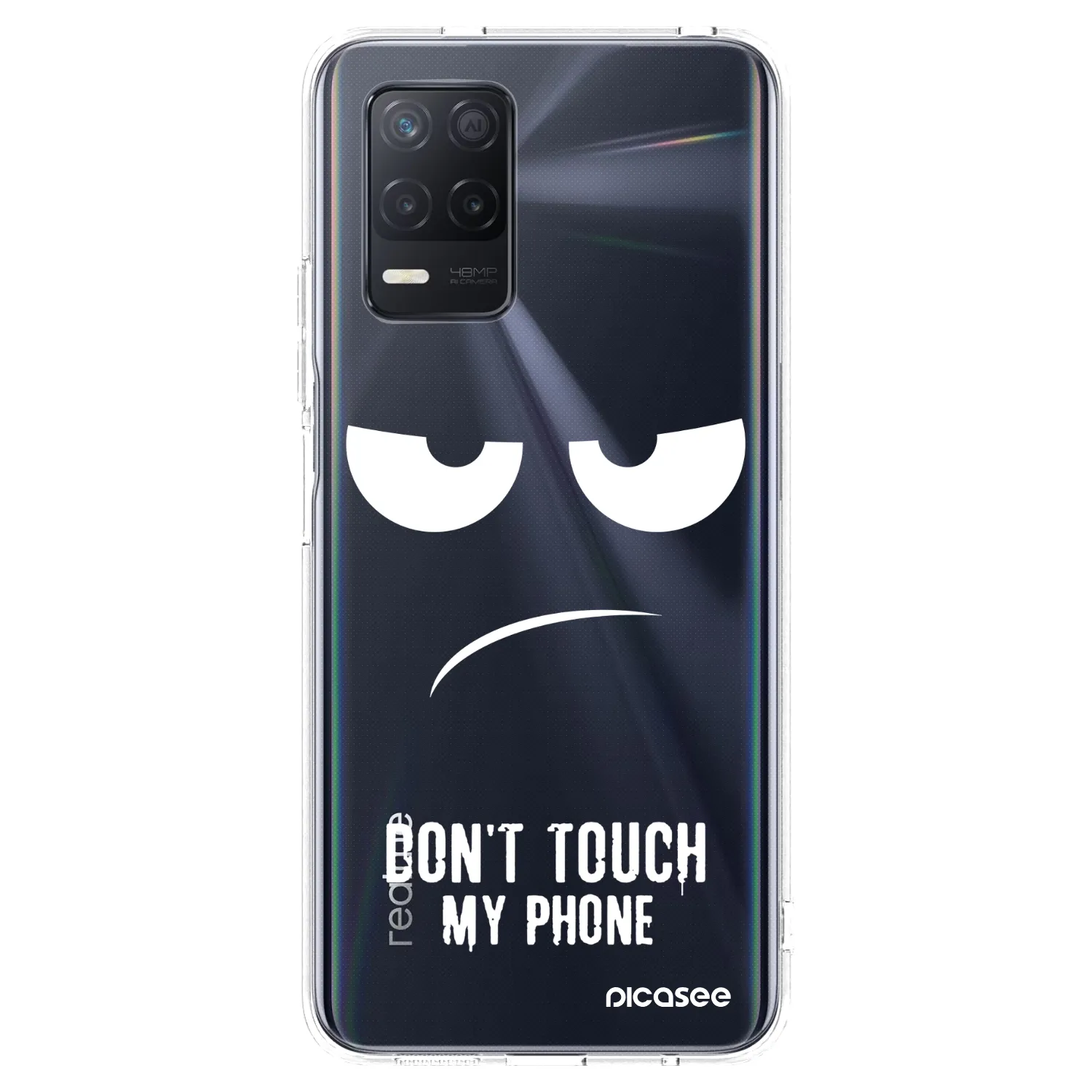 Picasee διαφανής θήκη σιλικόνης Realme 8 5G - Don't Touch My Phone
